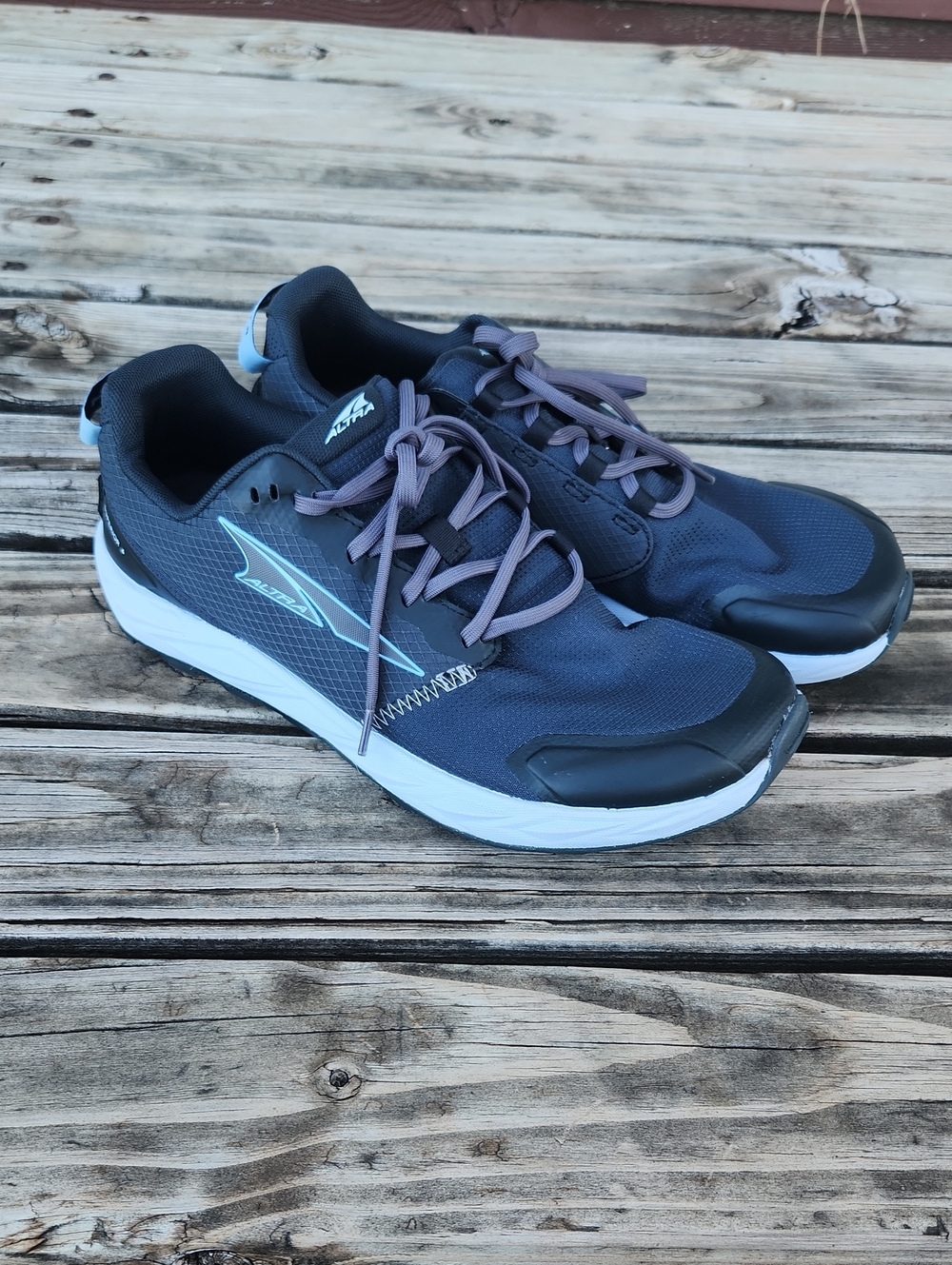 Altra Superior 6 Trail Running Hiking Shoe 9.5 Gray Blue